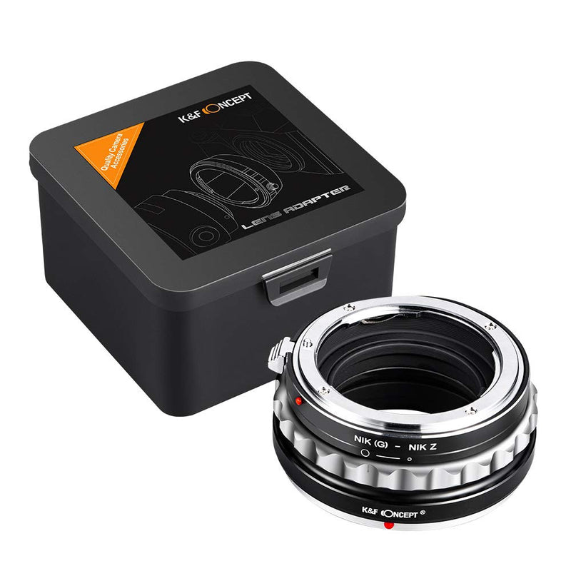 K&F Concept Lens Mount Adapter for Nikon G AF-S Mount Lens to Nikon Z6 Z7 Camera NIK（G)-NIK Z