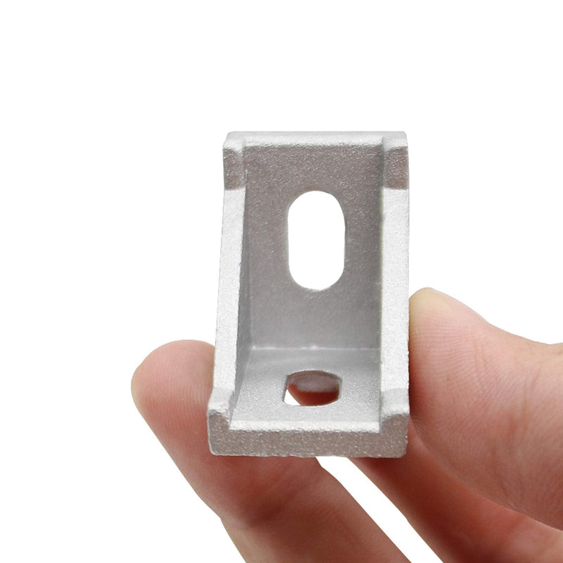 3030 Series Aluminum Profile Connector Set, 20pcs Corner Bracket, 40pcs M6 T Nuts and M6X10 Hex Screw Bolt for 30S 30X30 Aluminum Extrusion Profiles Rail Accessories