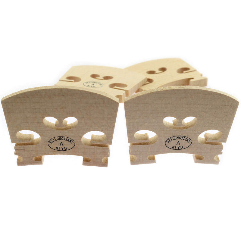 Longdex Violin Bridge 4PCS 4/4 Full Size Violin Bridge Maple High Qualit Violin Parts