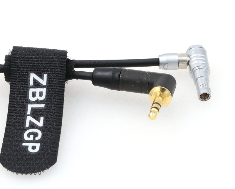 [AUSTRALIA] - ZBLZGP Right Angle 5 Pin Male to 3.5mm Right Angle TRS Audio Cable for ARRI Alexa Mini Camera (50CM) 50CM 