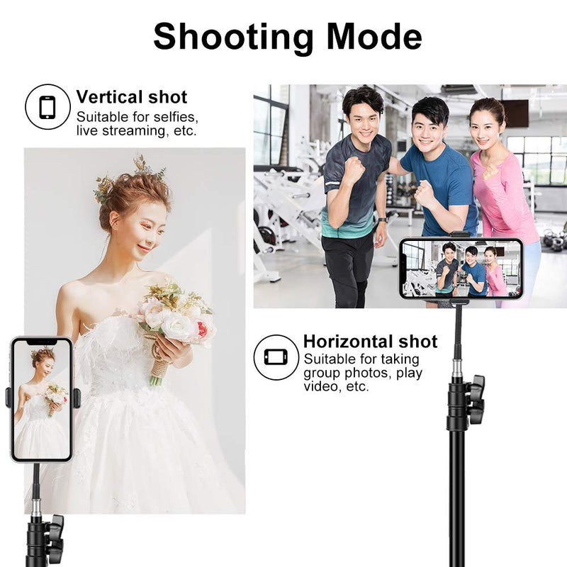 Phone Tripod, 22.8" to 66.9" Portable and Extendable Cell Phone Tripod Stand for Video Recording, Vlogging, Photography