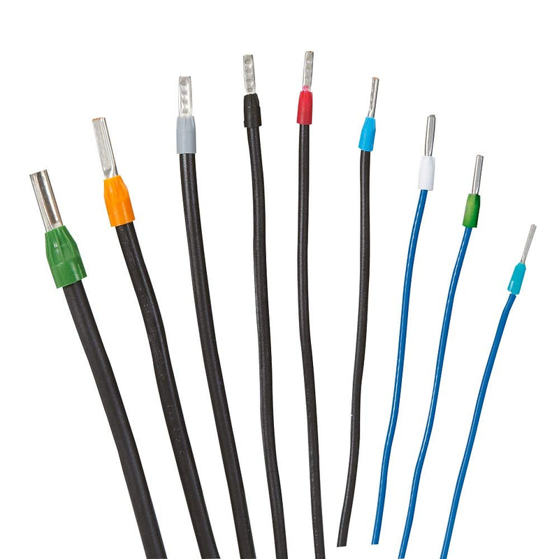 EL-SKY 800pcs Assortment Ferrule Wire Copper Crimp Connector, Wire Terminals Kit, Wire Connector Kit, Insulated Cord Pin End Terminal AWG 22-10 Kit