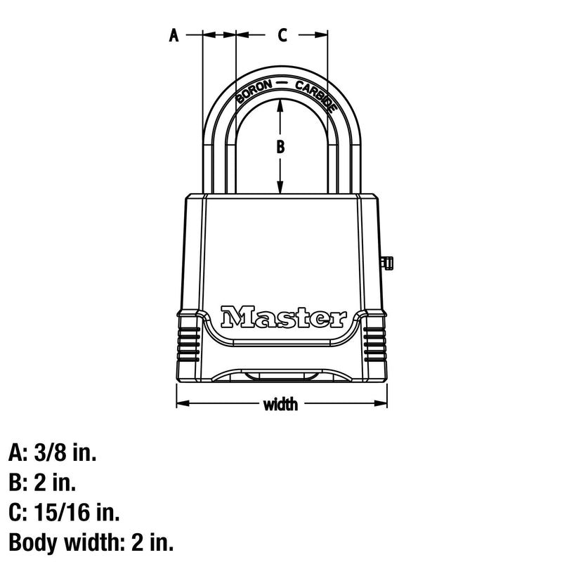 Master Lock M176XDLH Magnum Heavy Duty Set Your Own Combination Lock