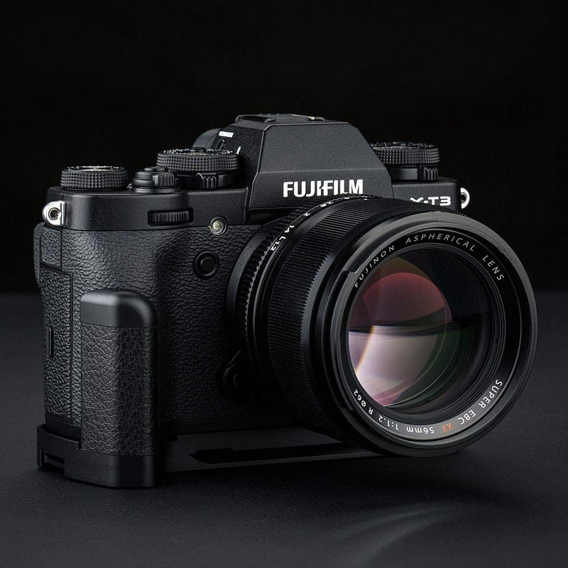 JJC Metal Hand Grip L Bracket Holder for Fujifilm Fuji X-T3 XT3 X-T2 XT2 Camera, Arca Swiss Type Quick Release Plate, Replaces Fujifilm MHG-XT3 MHG-XT2 Handgrip (Not Compatible with X-T4 XT4) For Fujifilm X-T3 X-T2