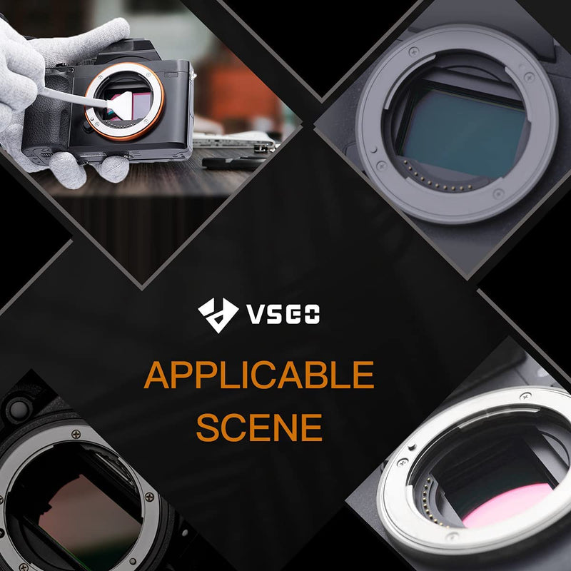 [AUSTRALIA] - VSGO 24 Pcs Digital Camera Cleaning Swab Full Frame Sensor Cleaning Swabs Dry CCD CMOS Clean Swab for Nikon Sony Canon DSLR Camera Clean Digital Camera 