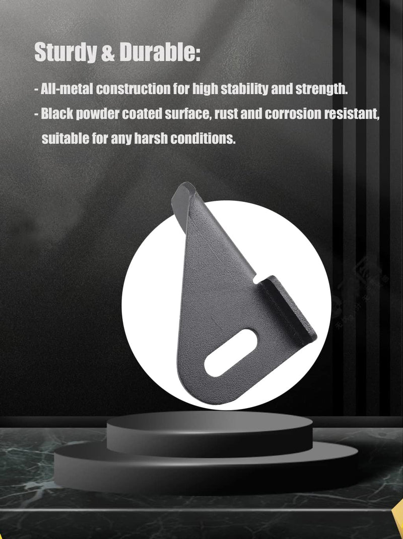 JL Antenna Mount Driver Side CB Antenna Mount, DarSeity Steel Radio Holder Mounting Bracket for Jeep Wrangler JL JLU/Jeep Gladiator JT 2018-2023