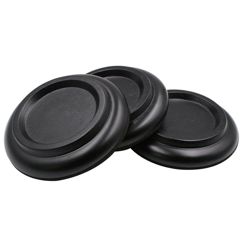 Piano Caster Cups Grand Piano Caster Cups Wood coasters Cups Piano Caster Pads for Grand Piano Wood Black