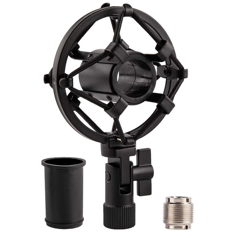 LYRCRO Universal Microphone Shock Mount for 21mm-23mm Small Diameter Size Instrument Condenser Mic or Shotgun Mic like Rode NTG-1