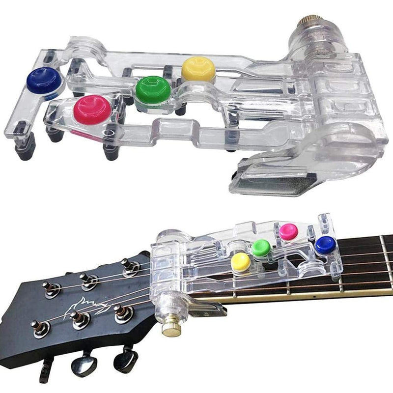 2 Pack Guitar Chord Learning System Device, Guitar Teaching Aid Classical Assistant Practice Tuners Tools and Pain-Proof Finger Guitar Aid, Good Gift for Guitar Lover Beginner