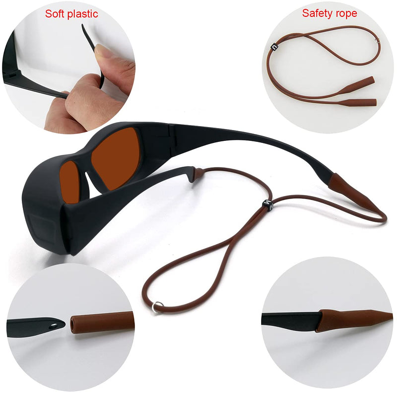 [AUSTRALIA] - FreeMascot OD 6+ 190nm-550nm / 800nm-1100nm Wavelength Professional Laser Safety Glasses Style 4 