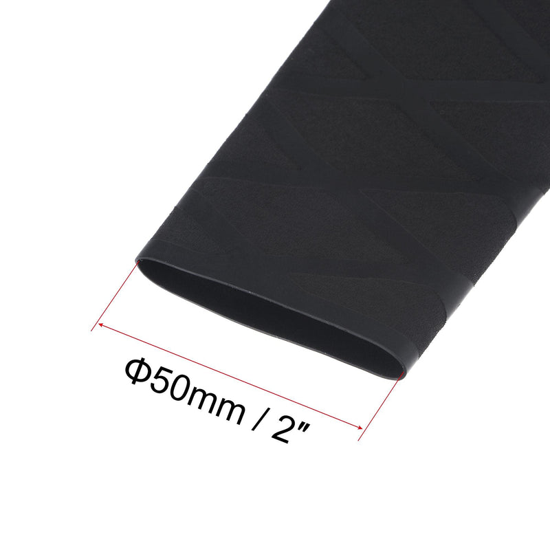 [AUSTRALIA] - uxcell Heat Shrink Wrap Tubing for Fishing Rod Grips Handle, 30mm Dia 50mm Flat 5ft 1.7:1 Ratio, Black 