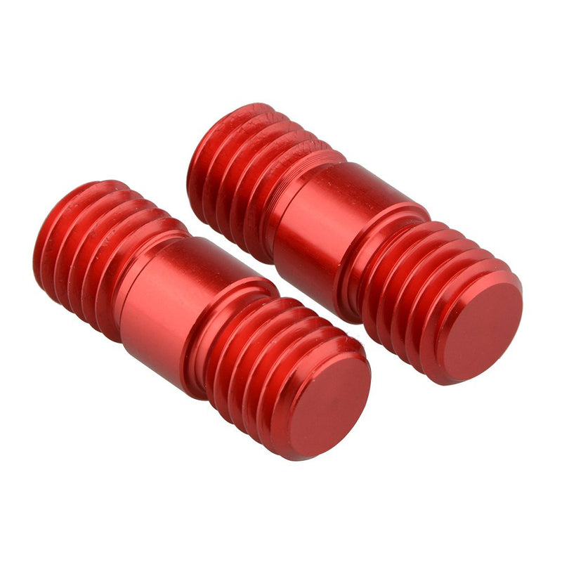 CAMVATE M12 Thread Rod Extension Connector (Red) for 15mm Rail Support System (2 Pieces)