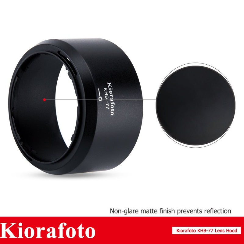 Kiorafoto Reversible Bayonet Lens Hood Protector Shade for Nikon AF-P DX NIKKOR 70-300mm f/4.5-6.3G ED VR, Nikon AF-P DX NIKKOR 70-300mm f/4.5-6.3G ED Lens, Replaces Nikon HB-77 Lens Hood