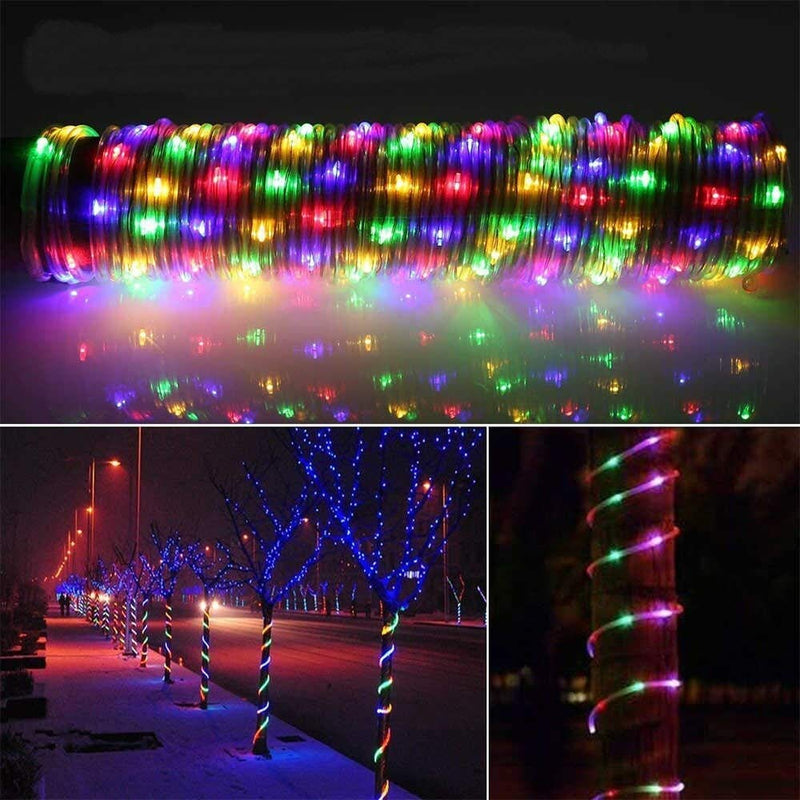 [AUSTRALIA] - Ambaret LED Rope Light Twinkle Battery Operated String Lights 40Ft 120 LED Fairy Light, 8 Color Changing Waterproof Strip Light for Bedroom Garden Outdoor Party Decoration (Multi-Color) Multicolor 