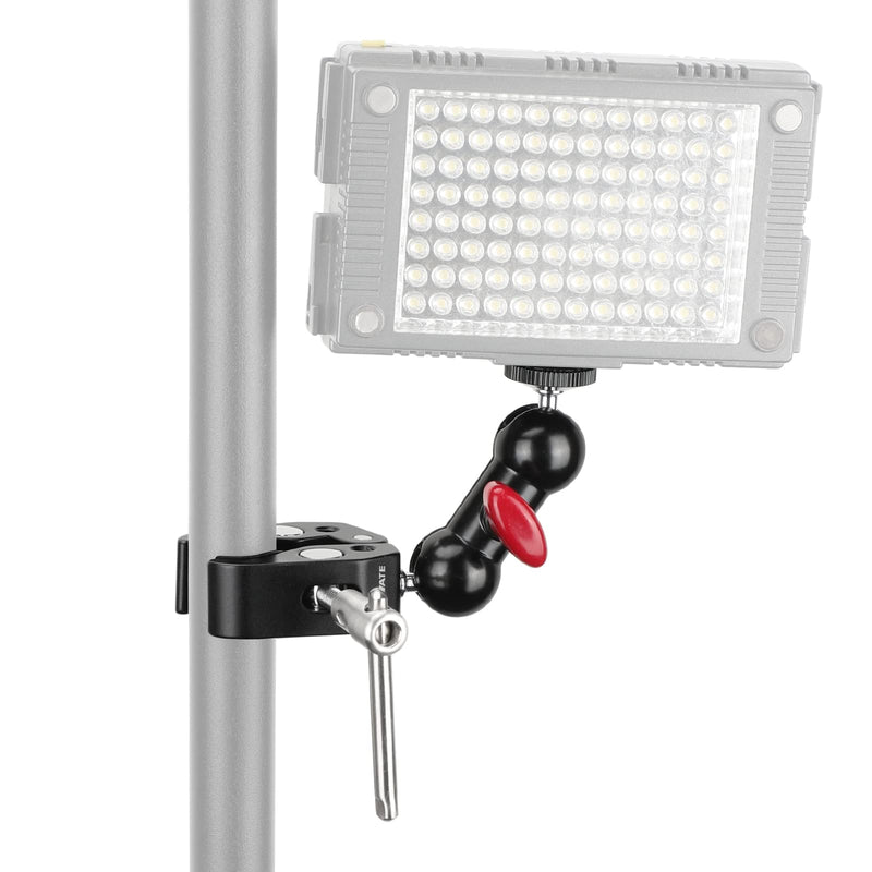 [AUSTRALIA] - CAMVATE Pole Clamp Mount with Super Clamp and 360 Degree Rotating Mini Ball Head for Mini 7",8" Monitor - 1333 