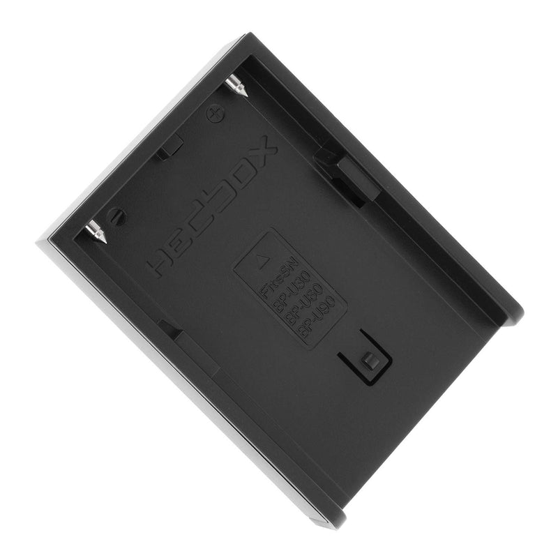 HEDBOX RP-DC50/DBPU - Dual LCD Battery Charger for Sony BP- U30, U60, U90, and Hedbox HED-BP75D, HED-BP95D Battery