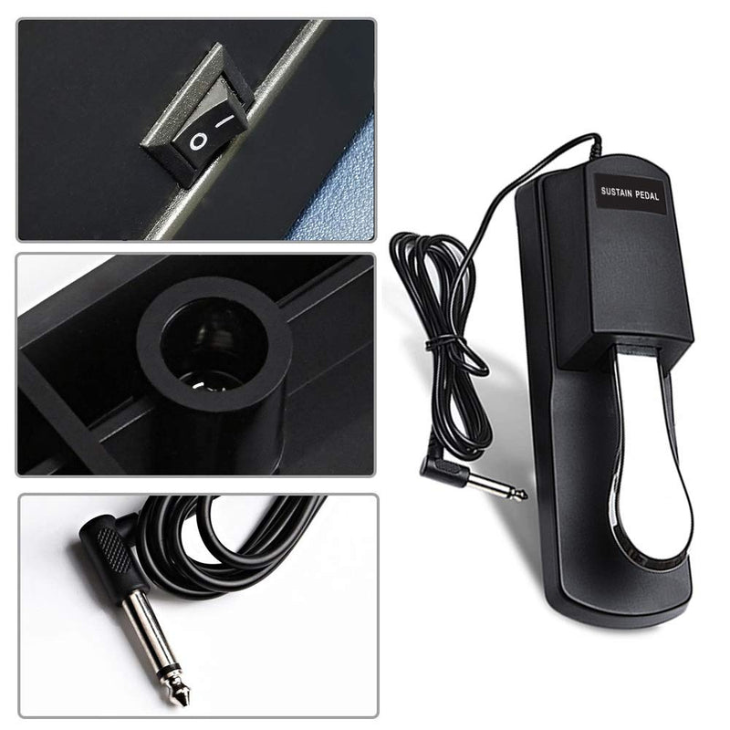 Koldot Sustain Pedal for Keyboard Digital Piano Universal Sustain Pedal Foot Damper Pedal