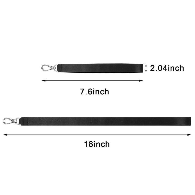 4 Pieces Cell Phone Lanyard Wrist Lanyard Neck Lanyard Black Strap Phone Lanyards for Keys ID Badge Holder Compatible with Most Phones