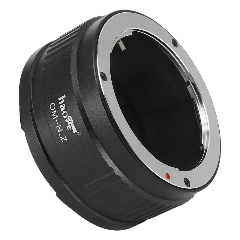 Haoge Manual Lens Mount Adapter for Olympus OM Lens to Nikon Z Mount Mirrorless Camera Such as Z6II Z7II Z6 Z7