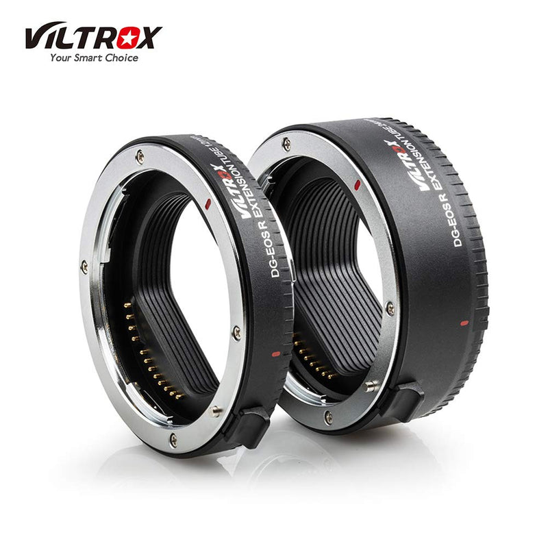 Viltrox DG-EOSR Adapter Ring Macro Extension Tube Adapter Ring Set(12mm + 24mm) Support TTL Auto Focus AF Compatible with Canon EOS R Mount Lens Compatible with Canon EOS R/EOS RP Camera Body