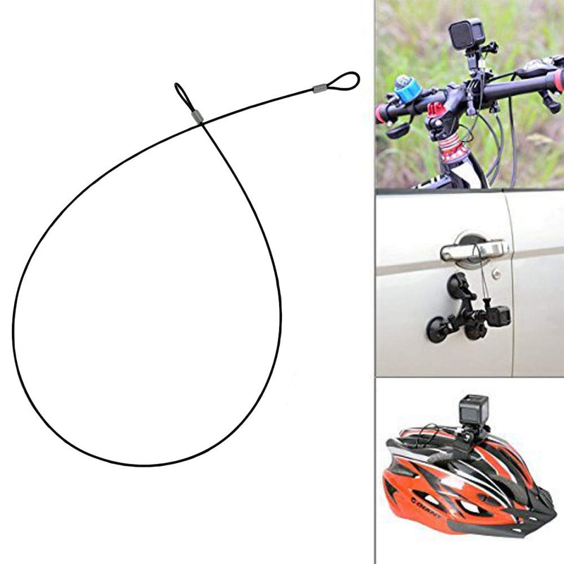 [AUSTRALIA] - Sevrwell 35 inches Stainless Steel Tether Lanyard for GoPro Hero Max/9/8/7/6/5/4/3+/3(3PCS),SJ4000,Xiaomi Yi 4K, DJI OSMO Action Cameras 