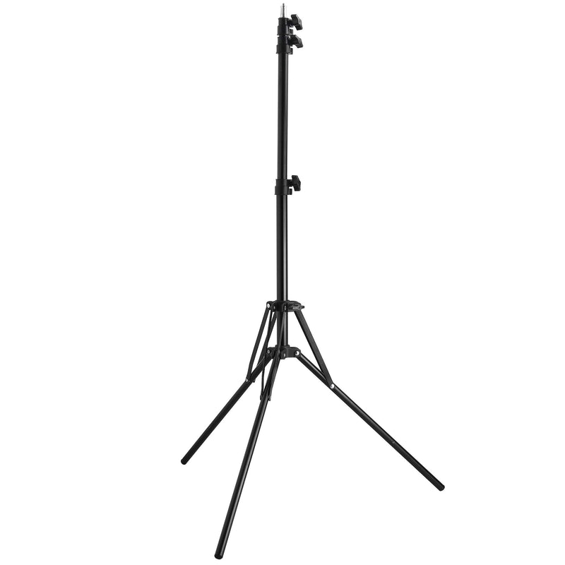 Riqiorod 7-Foot Light Stand with Reverse Folding Leg, Compact Portable Photography Light Tripod Stand for Ring Light, Strobe Light, Reflecor, Umbrella, Heavy Duty Aluminum Alloy,