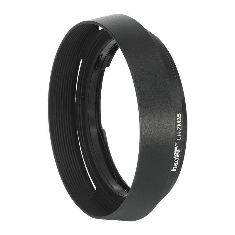 Haoge LH-ZM35 Bayonet Metal Round Lens Hood Shade Compatible with Carl Zeiss Distagon T 1.4/35 35mm f1.4 f/1.4 ZM Lens Black Round - Black