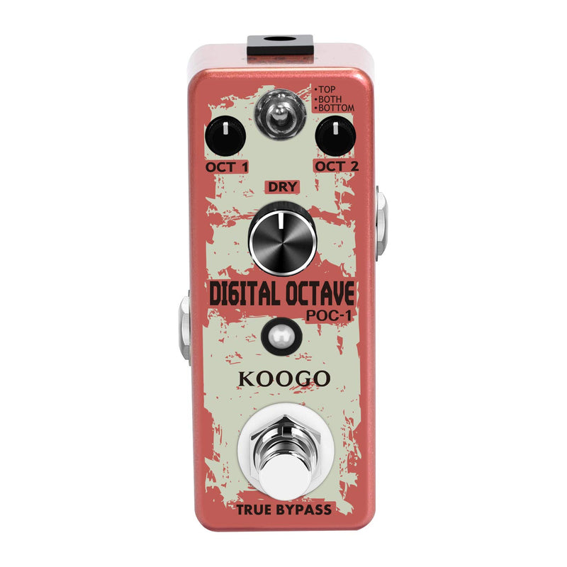 [AUSTRALIA] - Koogo Guitar Octave Pedal Octpus Pedals for Electric Guitar Precise Polyphonic Octave Effect Generator Pedals With No Distorted Sound 