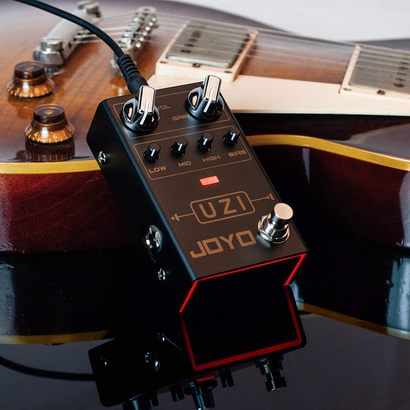 [AUSTRALIA] - JOYO UZI R-03 R Series Distortion Heavy Metal Pedal with BIAS Knob Switch Between American and British Distortion for Electric Guitar Effect (R-03) 