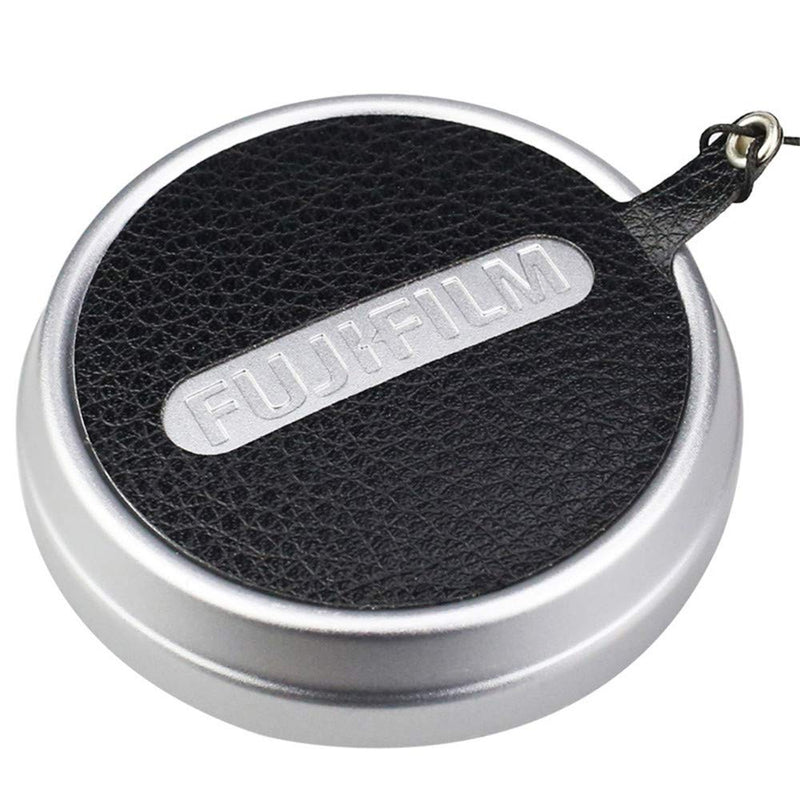 JJC Deluxe Nappa Leather Lens Cap Keeper Sticker with String for Fujifilm Fuji X100V X100F X100T X100S X100 Lens Cap Anti-lost