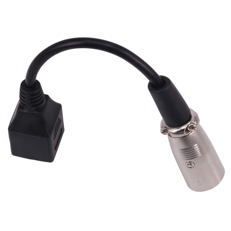 [AUSTRALIA] - Yeworth XLR Adapter Cable, 0.15m 6inch XLR 3 Pin Male to RJ45 Female Adapter Converter Extension Cable Connector Cord (XLR Male to RJ45 Female) XLR Male to RJ45 Female 