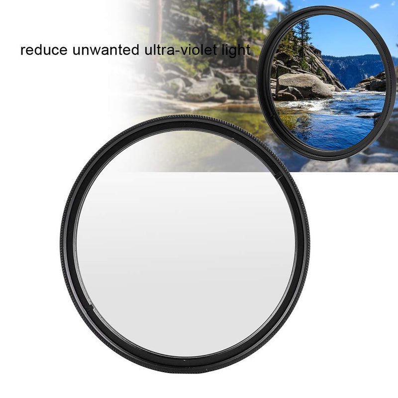Lens UV Filter, Camera Protecting Filter High Transmittance Lens Protecting Filters for Photographer for DSLR Cameras(58MM) 58MM