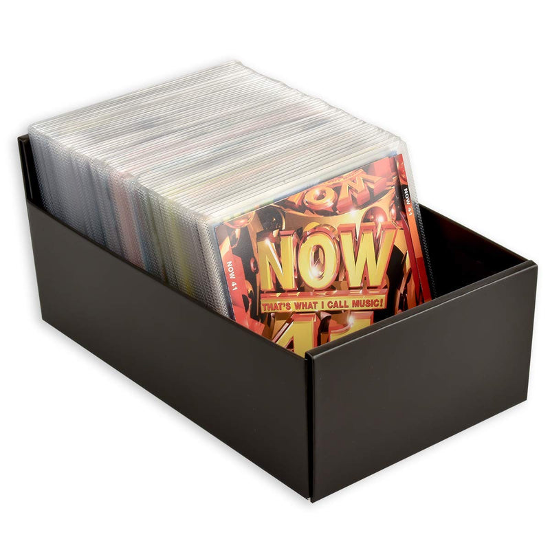 [AUSTRALIA] - Tarifold Storage Box for DVD Storage, CD Storage, Blu-ray Storage and Xbox Video Games, Black (10290) 