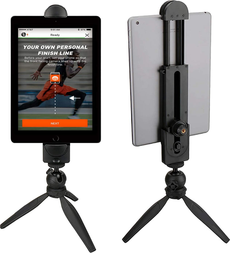 JAWKU Pro Compact Tripod Stand and Mount for Tablets and Smartphones, Compatible with iPad, iPhone, Android, Samsung Galaxy, and Most Other Brands of Cell Phones and Tablets