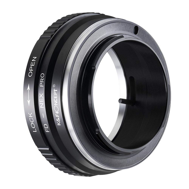 K&F Concept Lens Mount Adapter with Light-Reducing Paint Compatible for FD FL Lens to Sony NEX E-Mount Camera for Sony Alpha NEX-7 NEX-6 NEX-5N NEX-5 NEX-C3 NEX-3