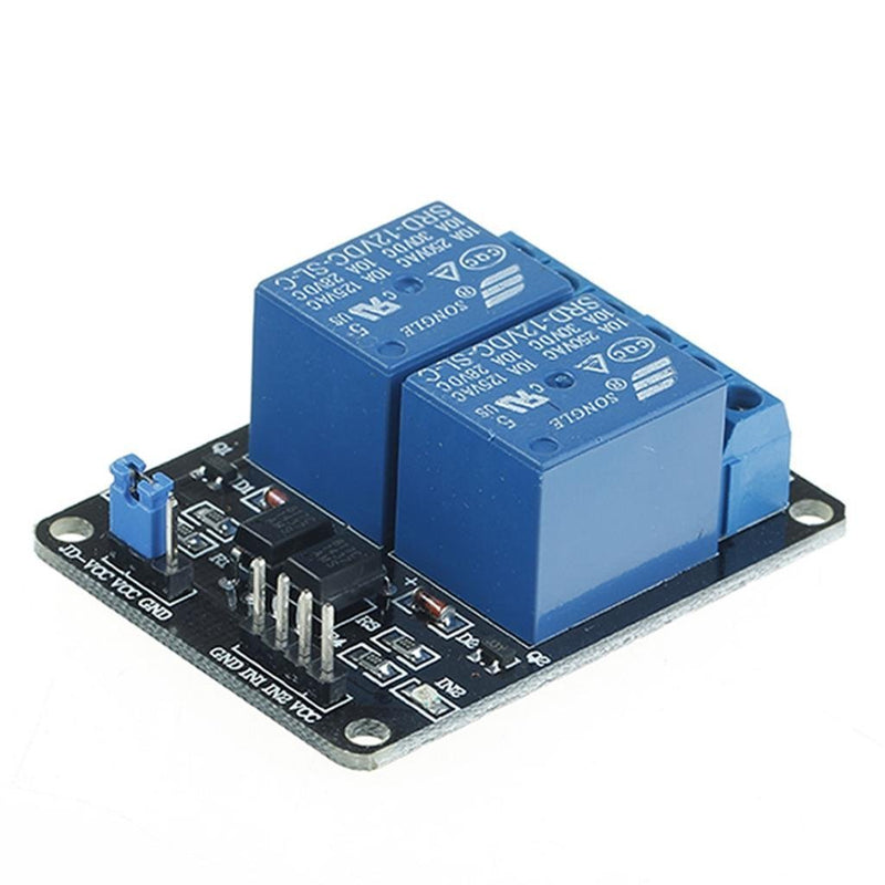 5V Two 2 Channel Relay Module with optocoupler Compatible with Arduino PIC AVR DSP ARM by Atomic Market