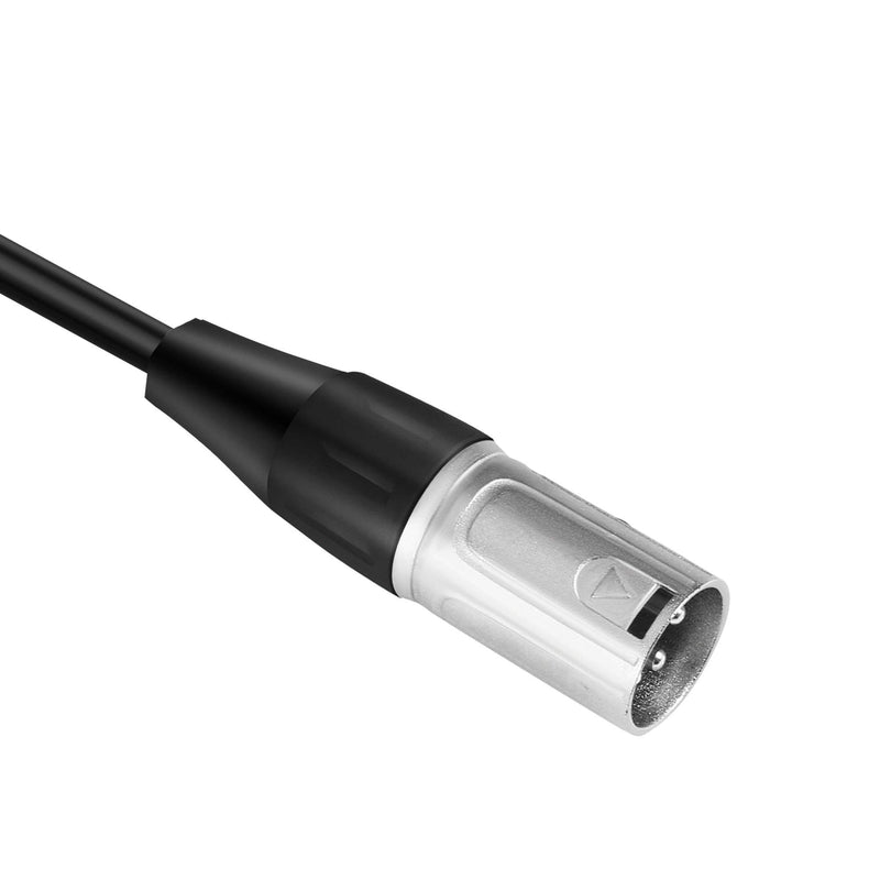 Devinal XLR Male to 1/4" Female calbe, 3 Pin Male to 6.35mm Socket Audio Cord, XLR Plug to TS/TRS Quarter inch Adapter Connector Converter Metal Construction 5FT 1.5m 1/4 to XLR Male Cable 5 FT