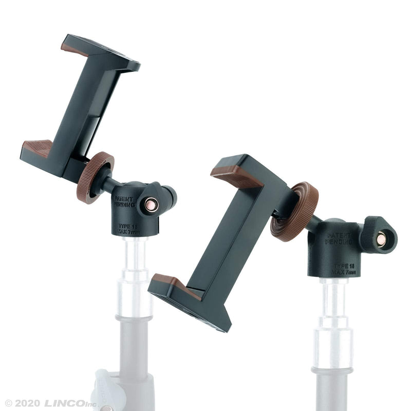LINCO Lincostore 3 Pack Mini Ball Head with 1/4" Screw Mount & Phone Clamp Holder 360 Degree Rotatable Tripod Ball Head for DSLR Cameras HTC Vive Monopods Camcorder Light Stand AM283