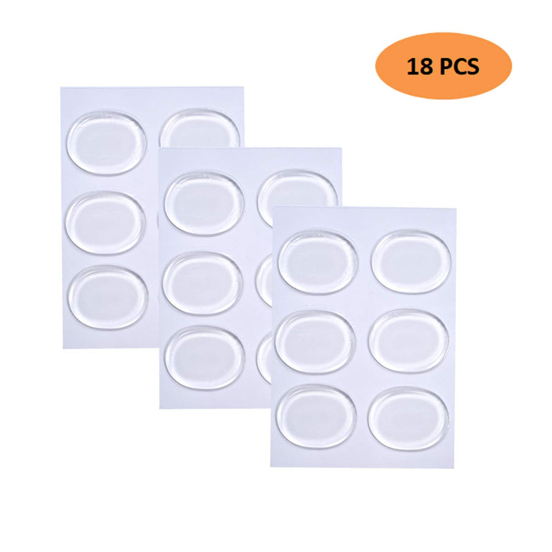 18 Pieces Transparent Silicone Drum Dampeners Drum Silencers Drum Damper Gel Pads Silicone Non-toxic Soft for Drums Tone Control.