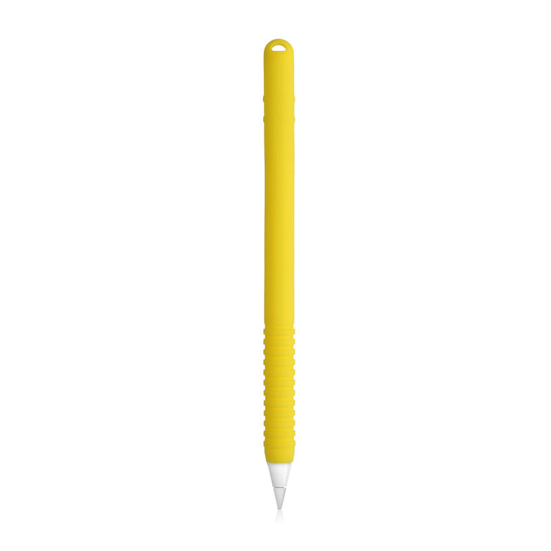 kwmobile Silicone Skin Compatible with Apple Pencil (1. Gen) - Skin Soft Flexible Sleeve Grip Protective Cover for Tablet Pen - Yellow