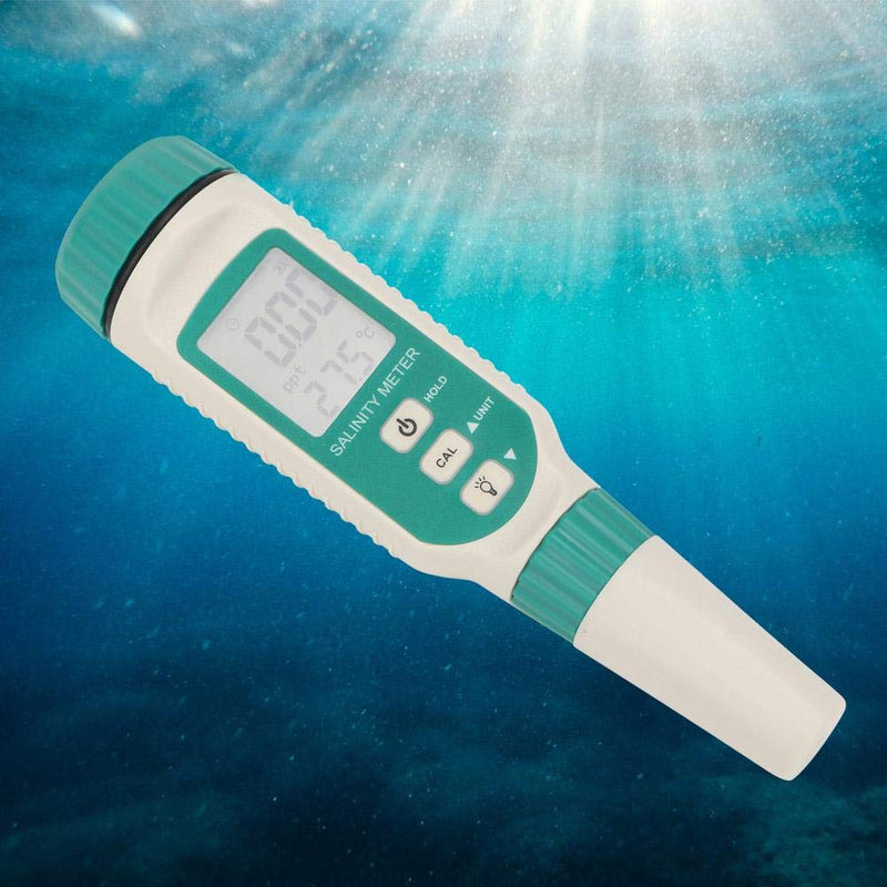 [AUSTRALIA] - Smart Sensor AR8012 Portable Digital Salinity Tester with LCD Display & Instruction Manual for Water Source Monitoring, Aquaculture 