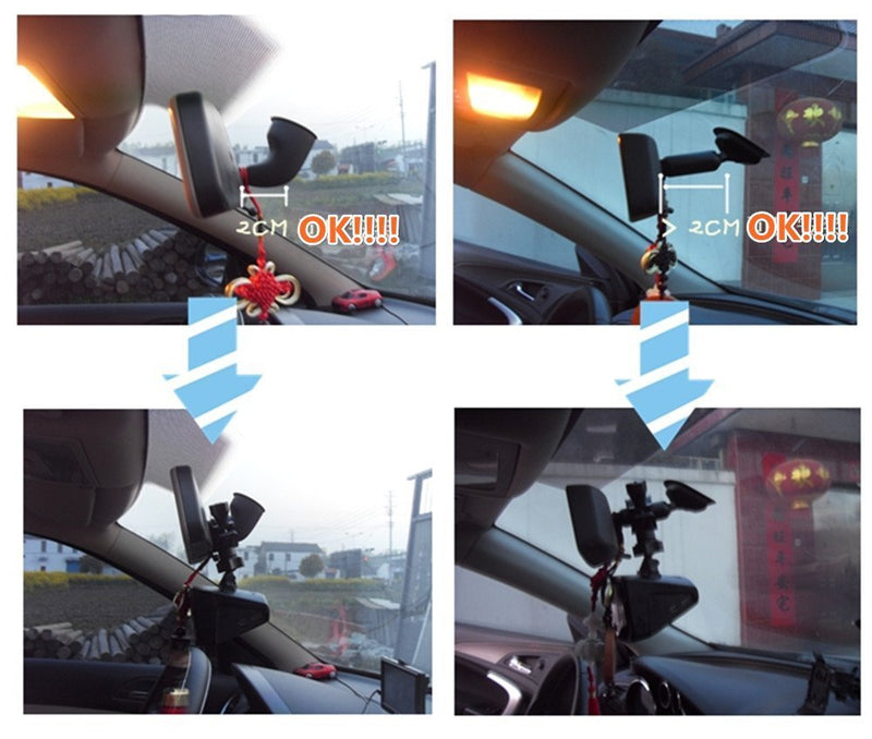 iSaddle CH01D 1/4"-20 Thread Car Rearview Mirror Camera Mount Holder Bicycle Handlebar Brackets in Dash Cam Mount Holder ¡­
