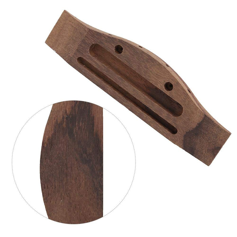 Drfeify Wood Ukulele Bridge, 4 String Banjo Ukulele Guitar Bridge String Instruments Parts