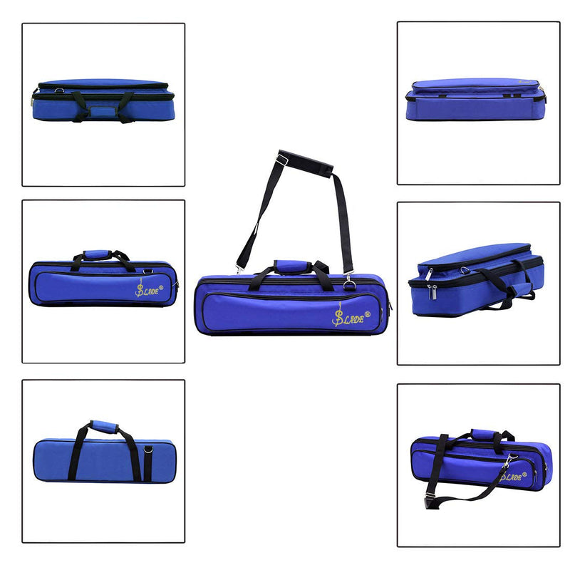 YueYueZou Flute Case Cover, Waterproof Flute bag 3 Color (Blue) Blue