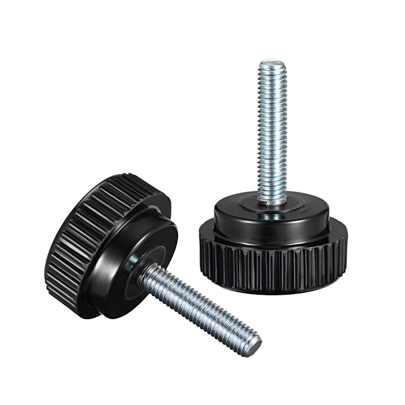 uxcell M8 x 40mm Male Thread Knurled Clamping Knobs Grip Thumb Screw on Type 7 Pcs