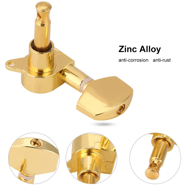 Guitar Tuning Pegs, Zinc Alloy Tuners Keys Machine Heads Guitar Parts for Guitar Brass