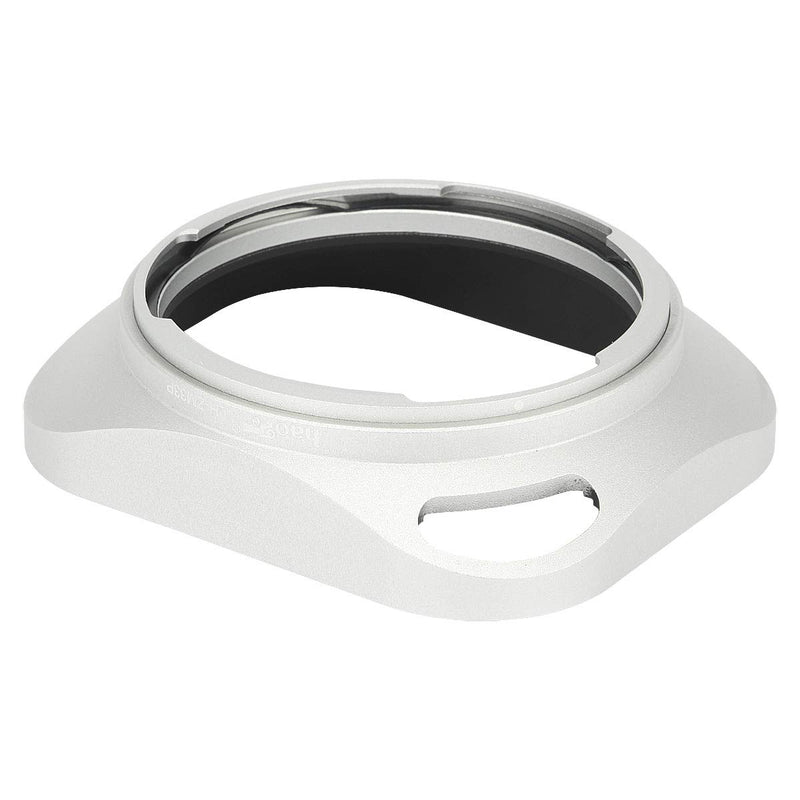 Haoge LH-ZM33P Bayonet Metal Square Lens Hood Shade Compatible with Carl Zeiss Distagon T 1.4/35 35mm f1.4 f/1.4 ZM Lens Hollow Out Designed Silver Square - Silver - Hollow Out Designed