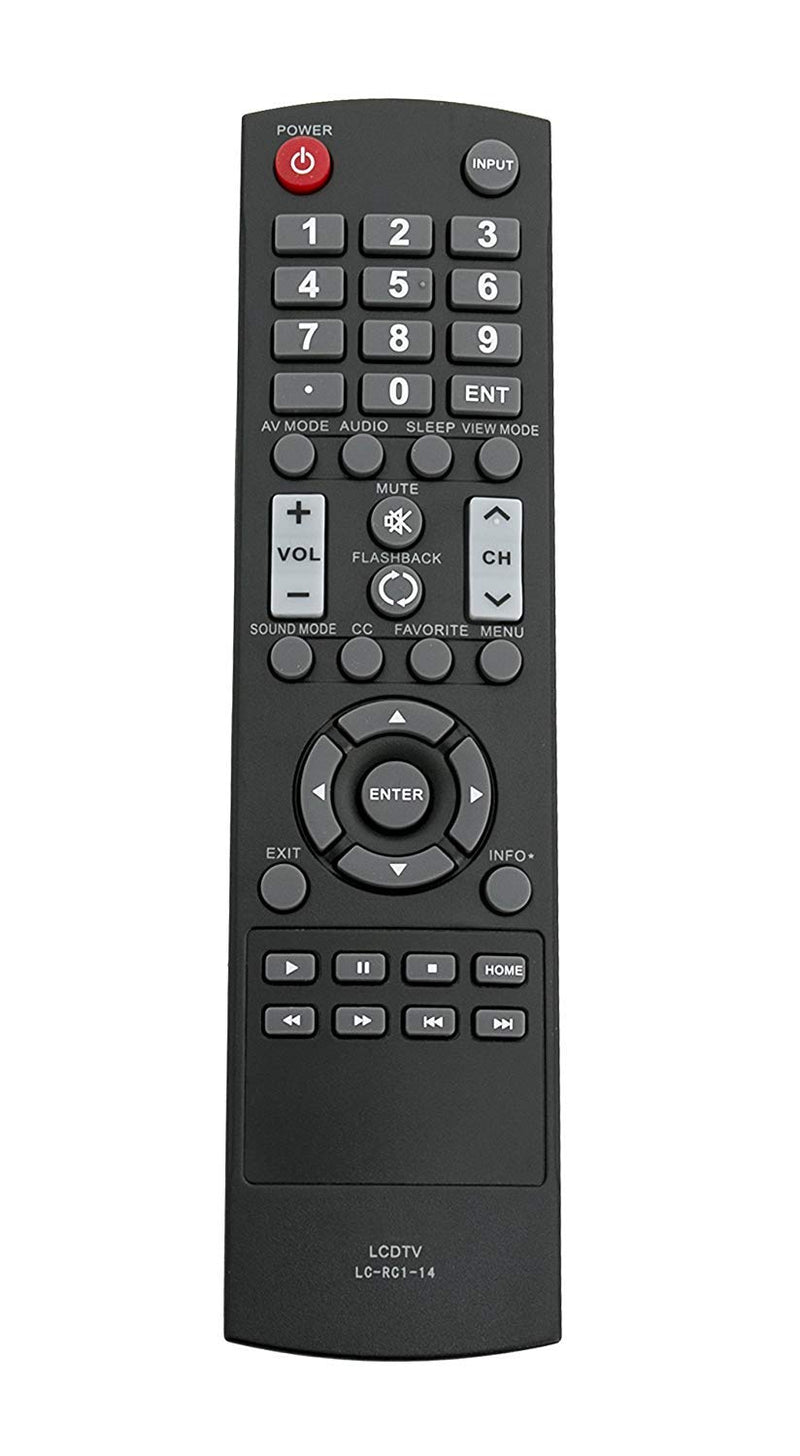 New LC-RC1-14 LCRC114 Replaced Remote fit for Sharp TV LC50LB150U LC50LB261U LC-32LB150 LC-32LB261 LC-42LB150U LC-42LB261U LC-50LB150U LC-50LB261U LC32LB150U LC32LB261 LC32LB261U LC42LB150