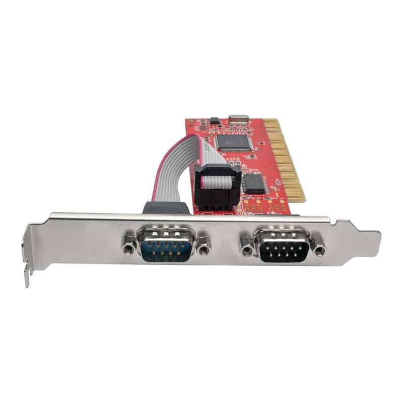 Tripp Lite 2-Port DB9 (RS-232) Serial PCI Card with 16550 UART, Full Profile (PCI-D9-02)