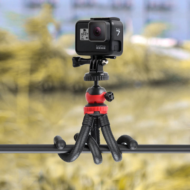 HSU Tripod/Monopod Mount with Thumbscrew for GoPro Hero 10, 9, 8, 7, 6, 5, 4, 3+, 3, 2, 1 HD, AKASO Campark Sjcam Xiaoyi and Other Action Cameras (6pcs)